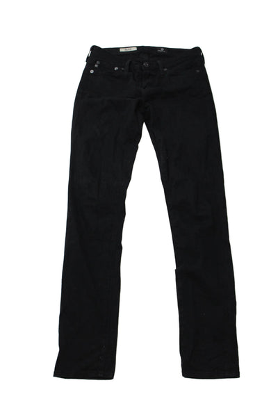 AG Adriano Goldschmied Women Skinny Jeans Black High Rise Cotton Size 25