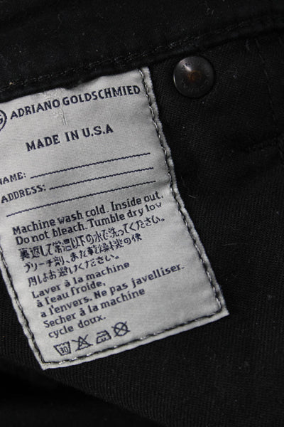 AG Adriano Goldschmied Women Skinny Jeans Black High Rise Cotton Size 25