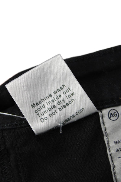 AG Adriano Goldschmied Women Skinny Jeans Black High Rise Cotton Size 25