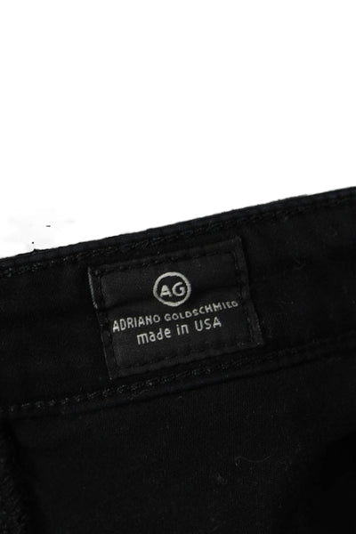 AG Adriano Goldschmied Women Skinny Jeans Black High Rise Cotton Size 25