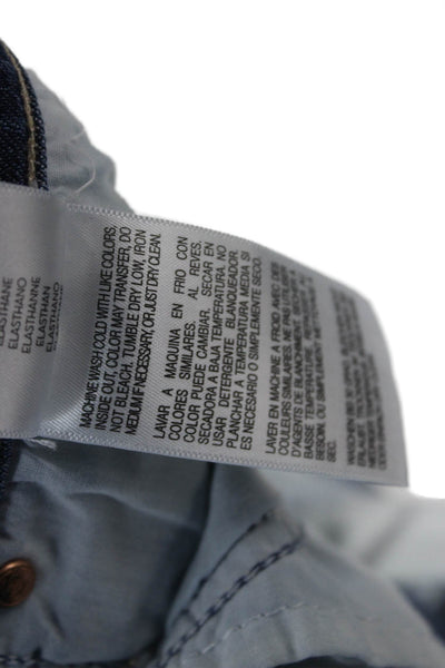 Mother Women Skinny Jeans Blue Mid Rise Cotton Size 27