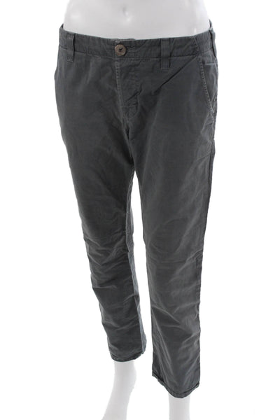J Brand Mens Gray Cotton Chino Pants Button 25in Inseam Size 26