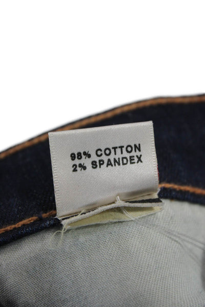 J Brand Womens Skinny Jeans Blue Mid Rise Button Cotton Blend Size 25