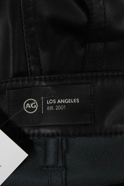 AG Adriano Goldschmied Womens Black Polyester Pants Size 26