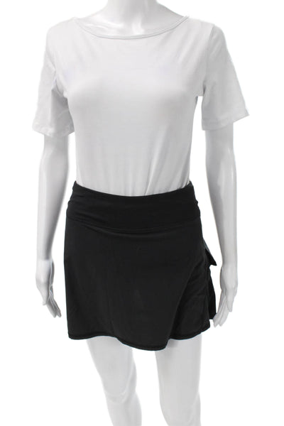 Lululemon Women Athletic Black Skort Short Pull On Recycled Polyester Size 4