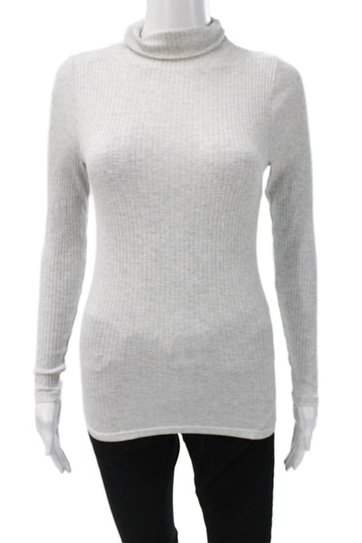 Club Monaco Womens Pullover Turtleneck Sweater Gray Long Sleeve Size S