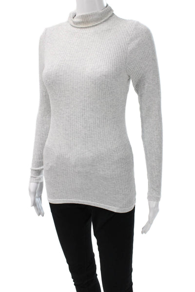 Club Monaco Womens Pullover Turtleneck Sweater Gray Long Sleeve Size S