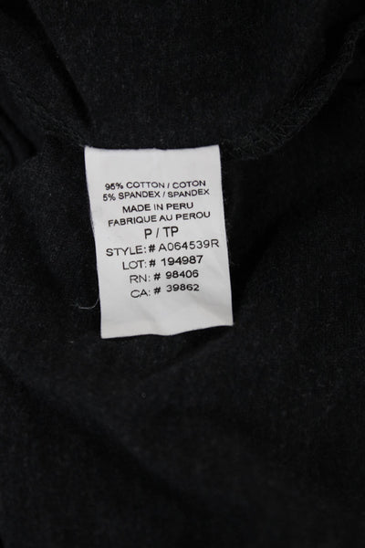 Theory Women Tunic Turtleneck Long Sleeve Gray Size PP
