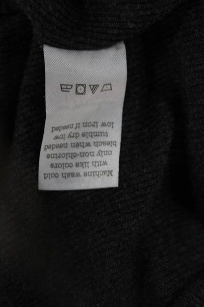 Goldie Women Basic Modal Long Sleeve Round Neck T Shirt Gray Size XS