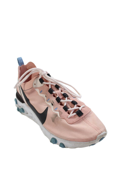 Nike Womens Lace Up Low Top Sneakers Pink Size 8