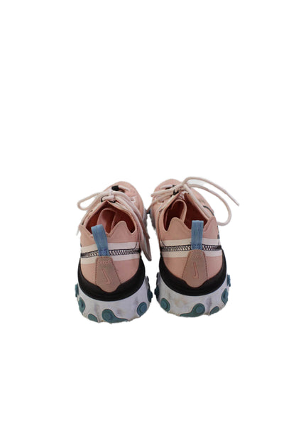 Nike Womens Lace Up Low Top Sneakers Pink Size 8