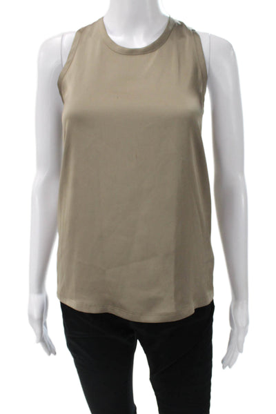 Michael Michael Kors Women Basic Sleeveless Tank Beige Petite Size 2XS