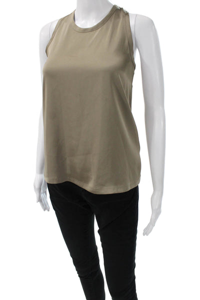Michael Michael Kors Women Basic Sleeveless Tank Beige Petite Size 2XS
