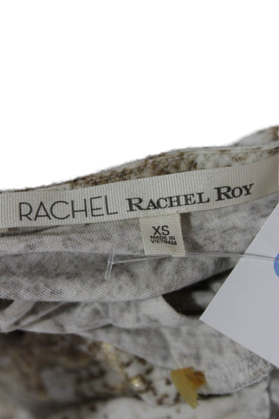 Rachel Rachel Roy Womens Bodycon Dress White Rayon Boatneck Short Sleeve Size XS