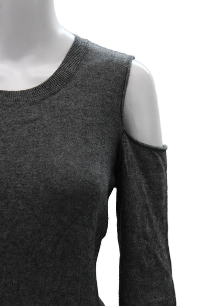 Bailey 44 Women Pullover Sweater Gray Viscose Crew Neck Long Sleeve Size L