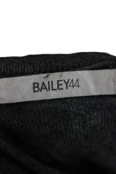 Bailey 44 Women Pullover Sweater Gray Viscose Crew Neck Long Sleeve Size L