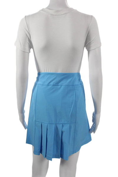 JoFit Women Athletic Skort Blue Polyester Size L