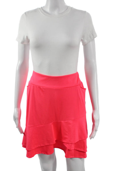 Tail Women Athletic Pink Skort Polyester Pull On Short Size L