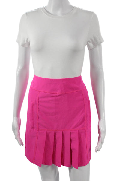 JoFit Women Athletic Skort Pink Pull On Polyester Blend Short Size L