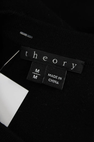 Theory Womens Black Halter Shift Dress Sleeveless Viscose Short Size M