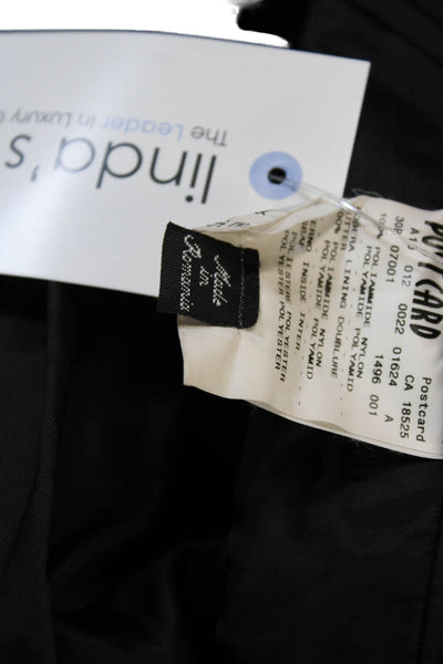 Post Card Womens Black Snow Pants Buckle Polyamide Size 8