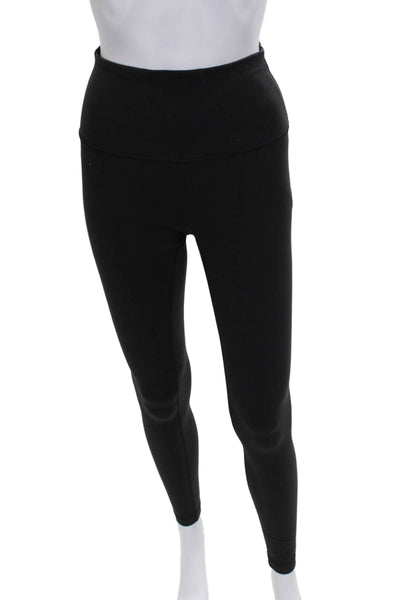 Lululemon Womens Ankle Leggings Black Nylon Pull On Size 6