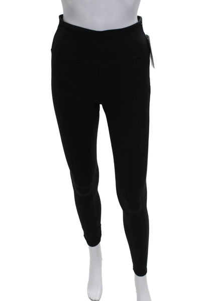 Athleta Women Ankle Leggings Black Nylon Pull On Size S