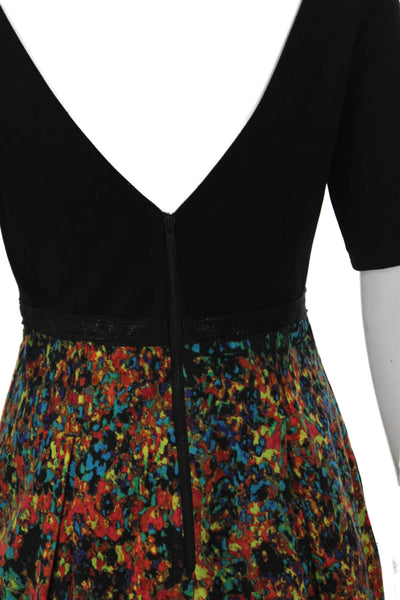 Plenty by Tracy Reese Womens Fit & Flare Knee Length Black Dress Size 6