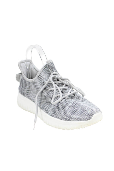 Veja Womens Lace Up Round Toe Knit Running Sneakers Gray White Size 8