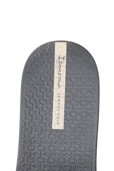 Ipanema Women's T-Straps Slide Sandals Black Size 9