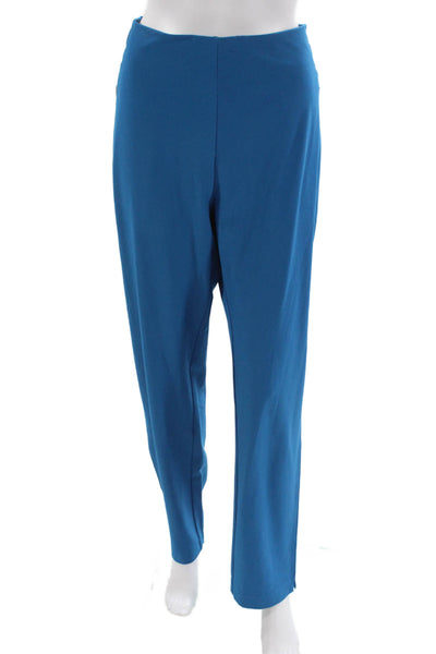 Tail Women Dress Pants Blue Pull On Polyester 31in Inseam Size 14 Tall
