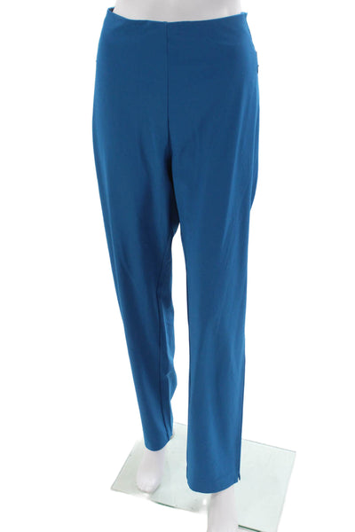 Tail Women Dress Pants Blue Pull On Polyester 31in Inseam Size 14 Tall