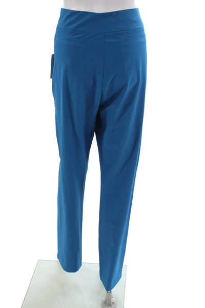 Tail Women Dress Pants Blue Pull On Polyester 31in Inseam Size 14 Tall