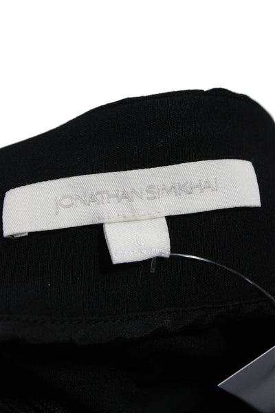 Jonathan Simkhai Womens Dress Pants Black Viscose Size 6