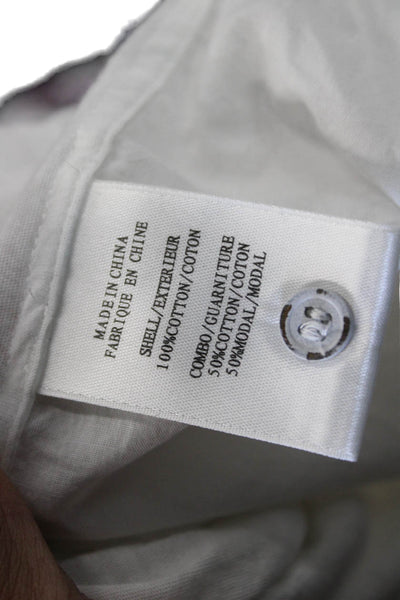 Helmut Lang Women White Cotton Button-Up Short Sleeve Petites Size P2XL