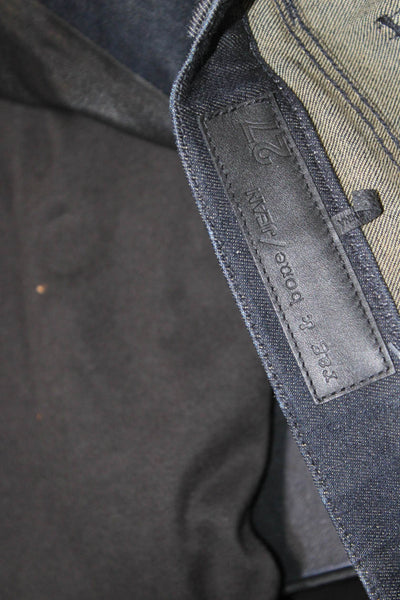 Rag & Bone Jean Women Black Skinny Jeans Cotton Blend Button Size 27