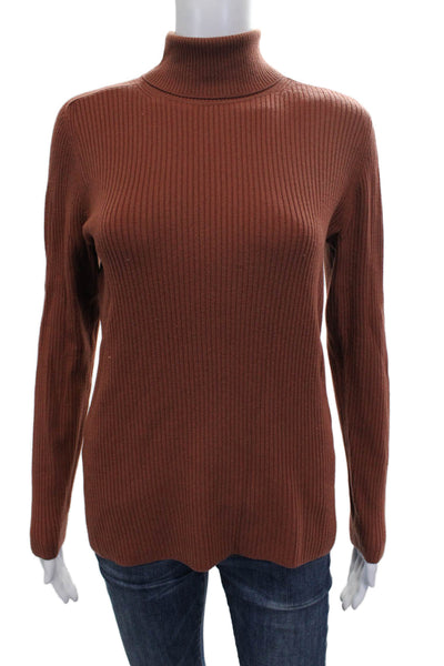 Everlane Womens Brown Wool Turtleneck Pullover Sweater Long Sleeve Size L