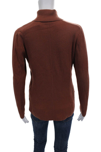 Everlane Womens Brown Wool Turtleneck Pullover Sweater Long Sleeve Size L