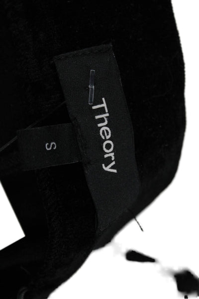 Theory Women Pants Viscose Black Size S