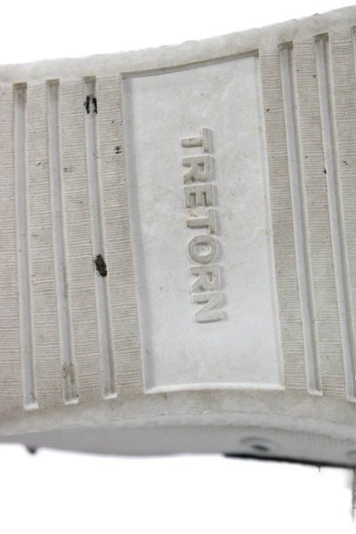 Tretorn Women's Round Toe Lace Up Rubber Sole Sneakers Beige Size 7.5