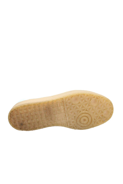 Adidas Womens Leather Low Top Lace Up Sneakers Blue Size 7.5