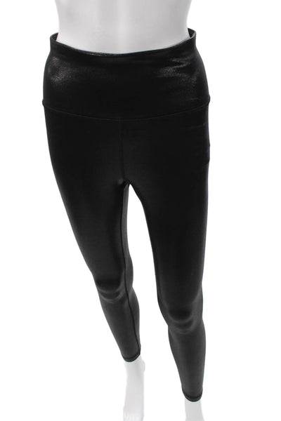 Athleta Womens Black Ankle Leggings Polyester Petite Size S