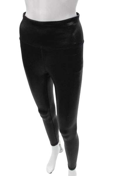 Athleta Womens Black Ankle Leggings Polyester Petite Size S