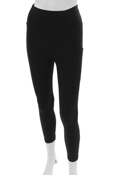 Lululemon Womens Ankle Leggings Black Polyester Blend Size 2