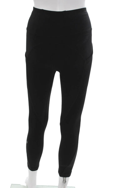Lululemon Womens Ankle Leggings Black Polyester Blend Size 2