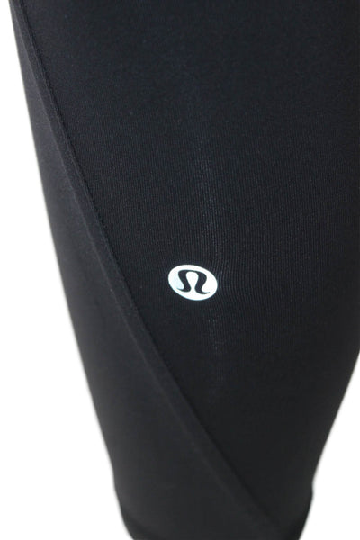 Lululemon Womens Ankle Leggings Black Polyester Blend Size 2