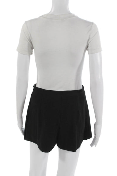 Zara Womens Pleated Black Polyester Skirt Zip Size S