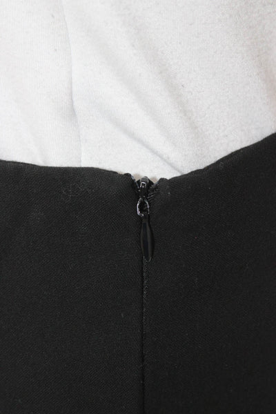 Zara Womens Pleated Black Polyester Skirt Zip Size S