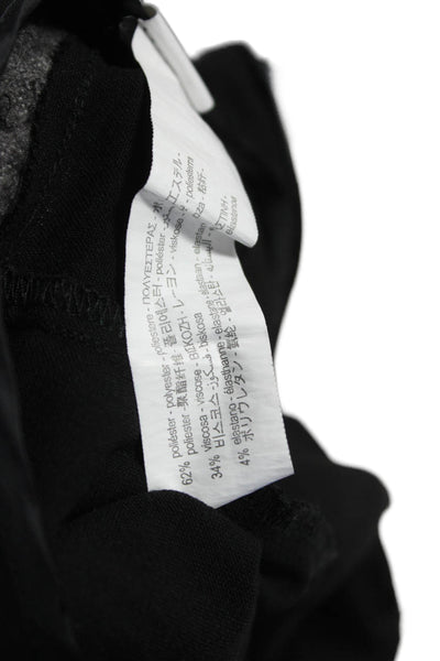 Zara Womens Pleated Black Polyester Skirt Zip Size S