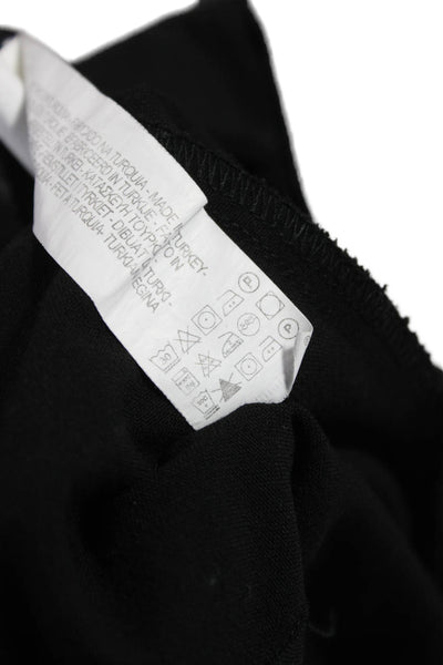 Zara Womens Pleated Black Polyester Skirt Zip Size S
